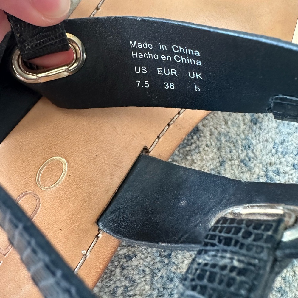 Aldo Sandals Black Size 7.5 - Picture 6 of 8